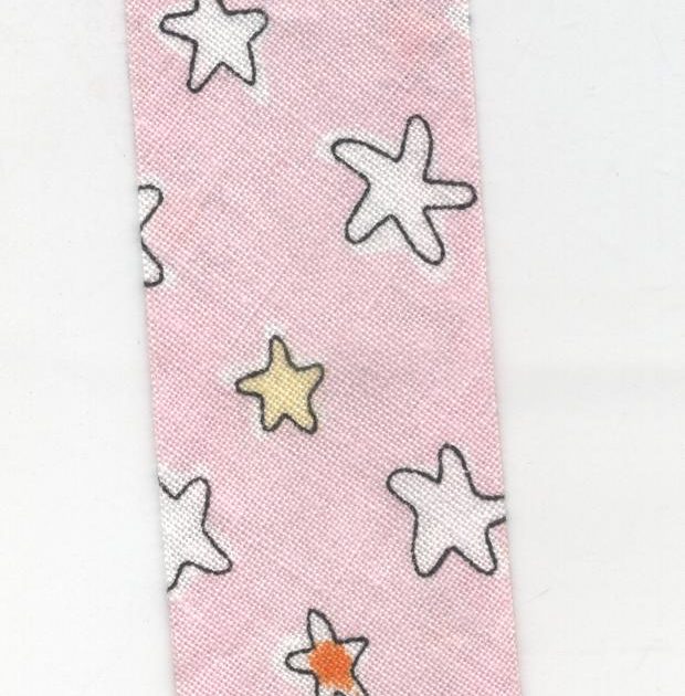 Sbieco rosa con stelline