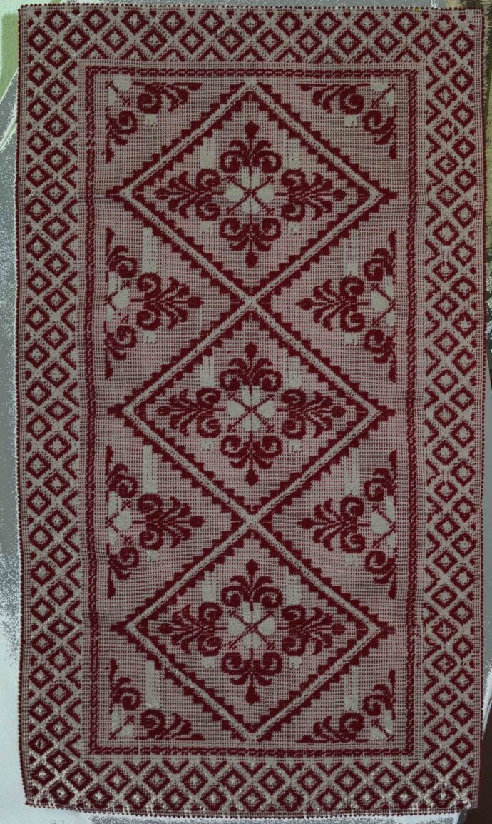 tappeto sardo rosso