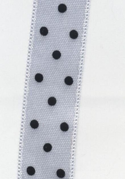 doppio raso a pois neri