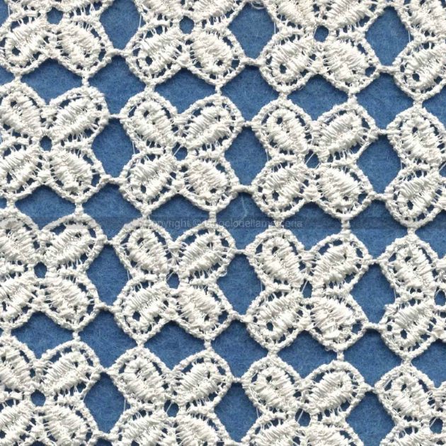tessuto macramè panna